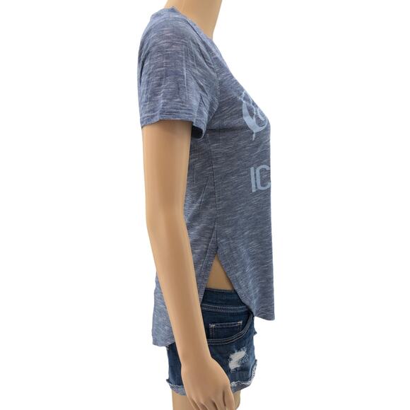 Disney Boutique XS Blue Space Dye Mickey Mouse Churros & Ice Cream Tee Shirt - Picture 5 of 9